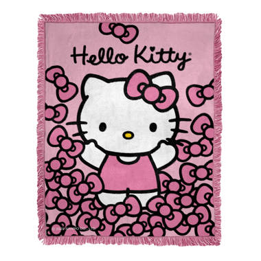 Northwest Sanrio Jacquard Hello Kitty More Bows Throw Wayfair